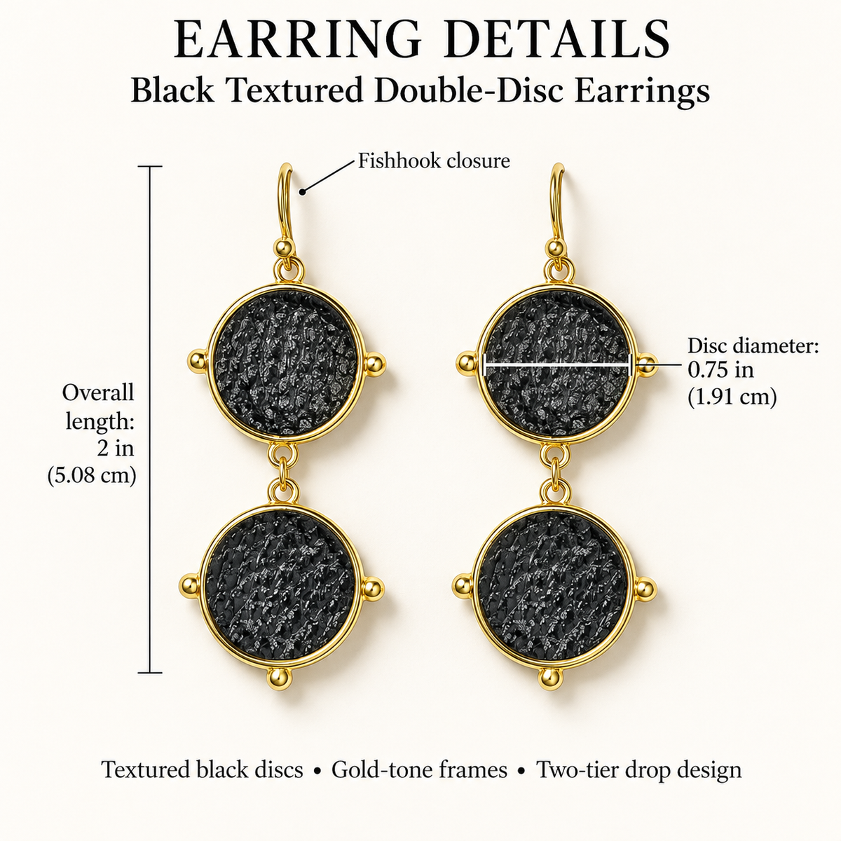 Leopard-Print Double-Drop Earrings