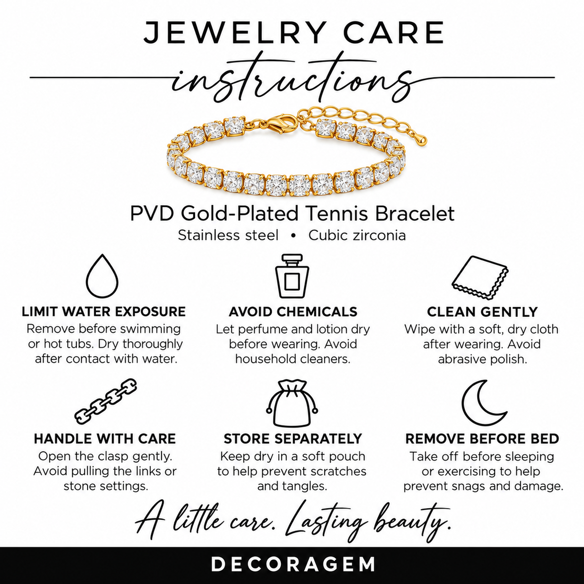 Intensity Gold-Plated Tennis Bracelet
