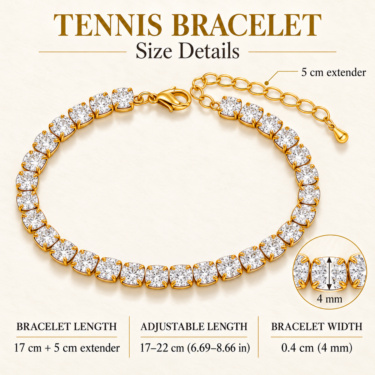 Intensity Gold-Plated Tennis Bracelet
