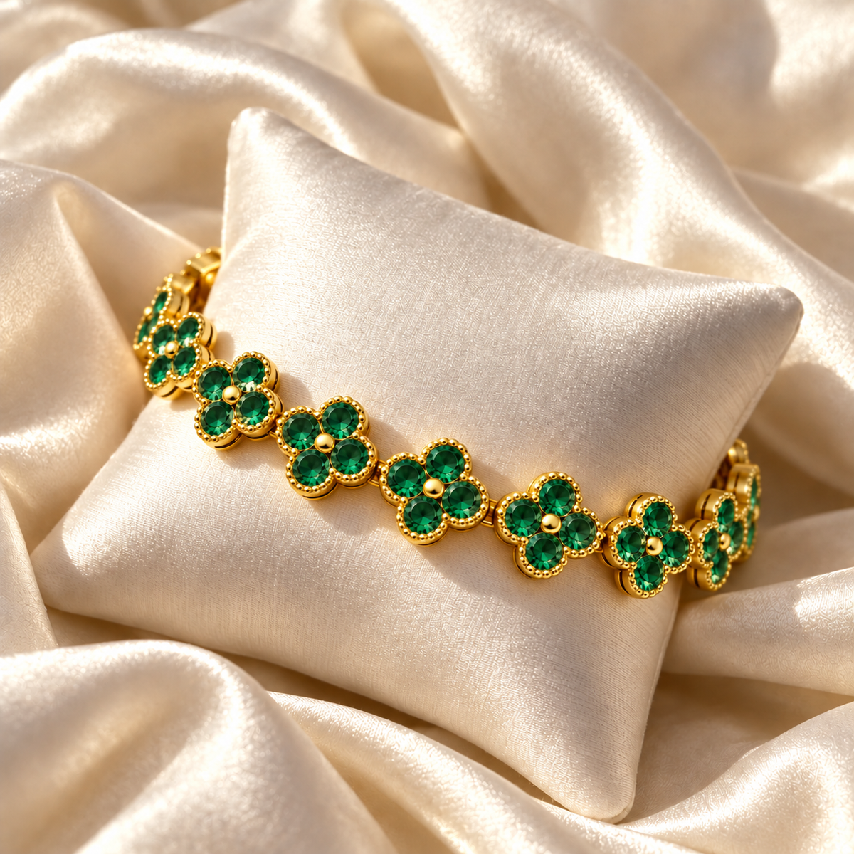 Lucky Bloom Multicolor Rhinestone Bracelet