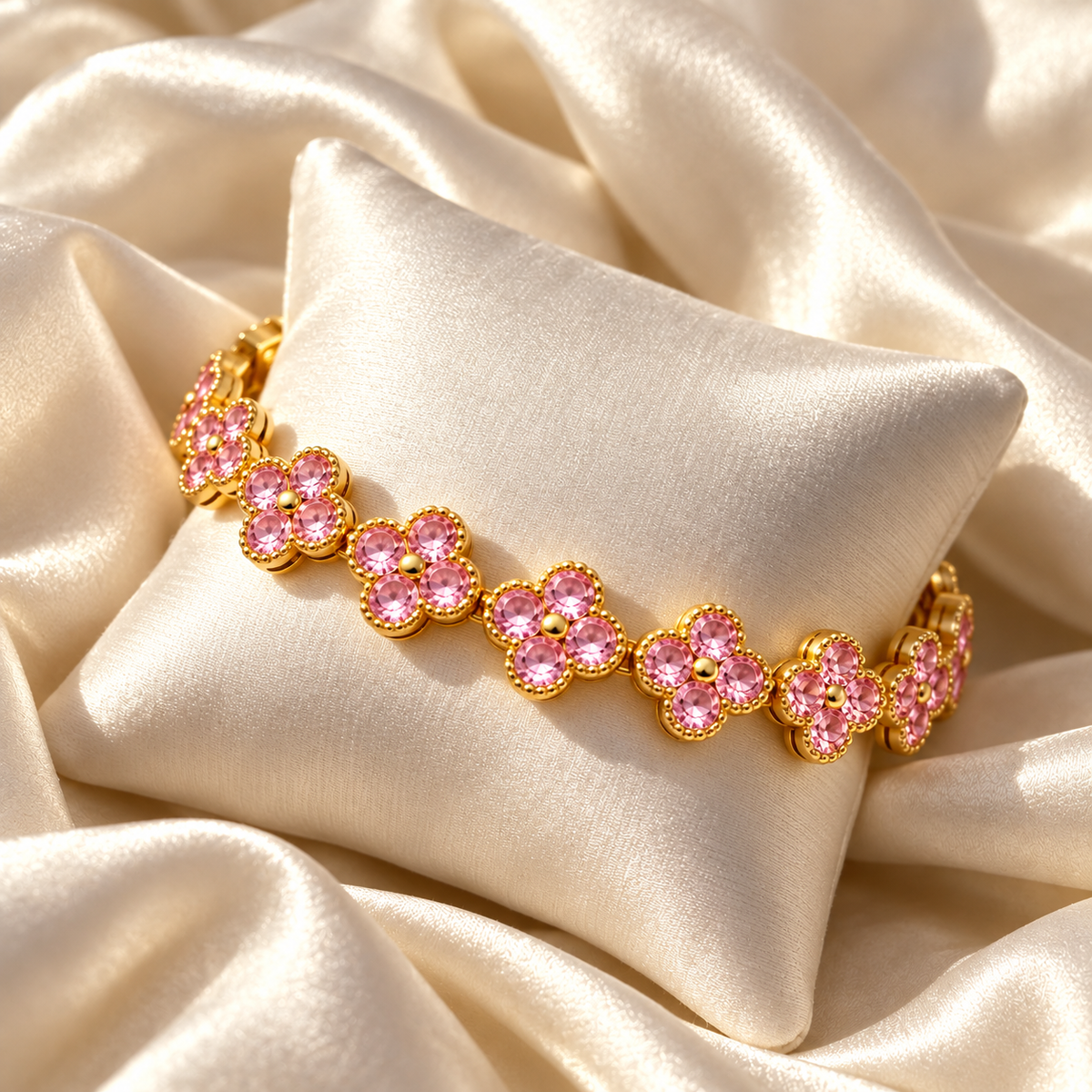 Lucky Bloom Multicolor Rhinestone Bracelet