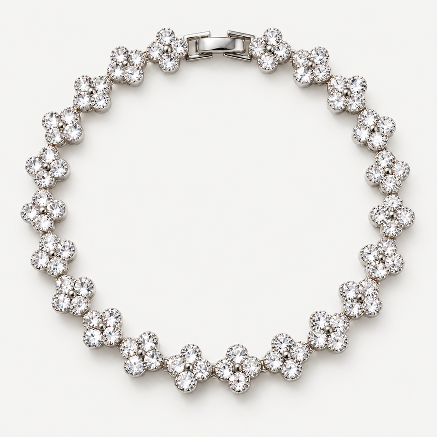 Lucky Bloom Multicolor Rhinestone Bracelet
