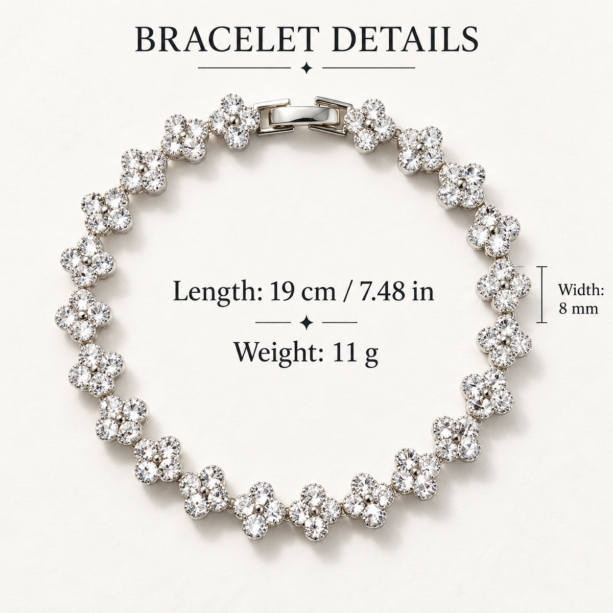 Lucky Bloom Multicolor Rhinestone Bracelet